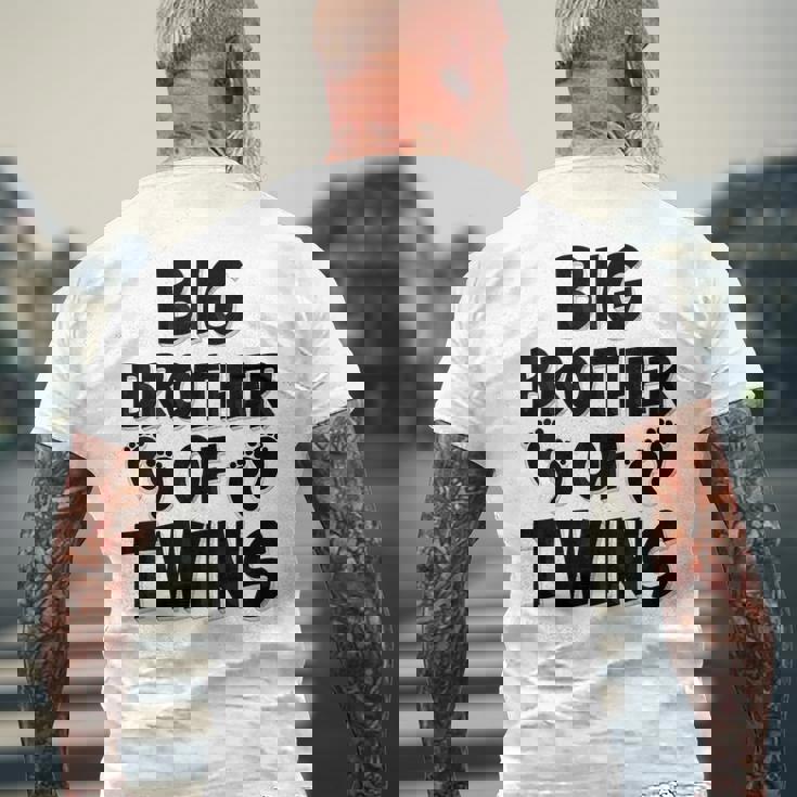 Big Brother Of Twins New Big Brotheriblingギフト メンズTシャツ バックプリント 高齢者への贈り物