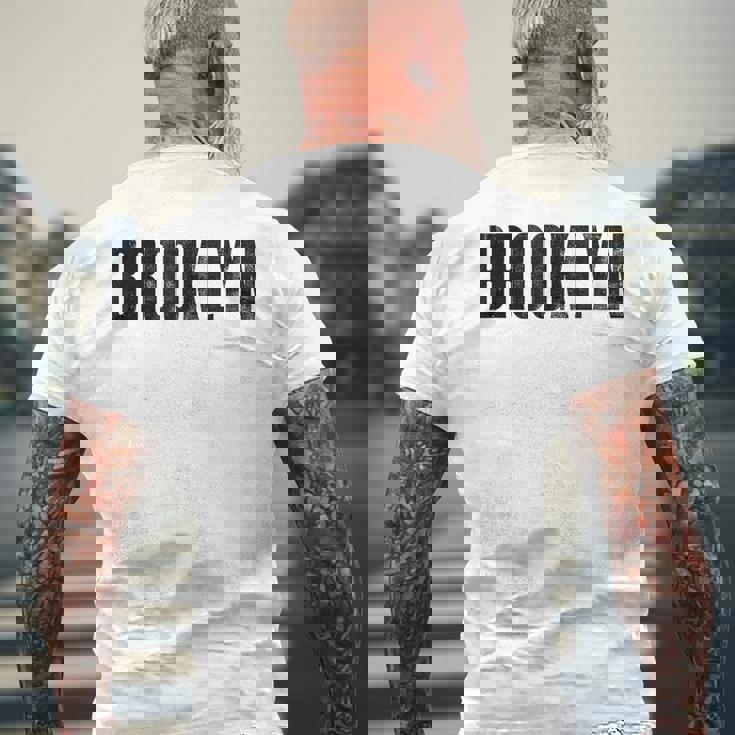 Brooklynibes、Brooklyn 、Brooklyn New York City メンズTシャツ バックプリント 高齢者への贈り物