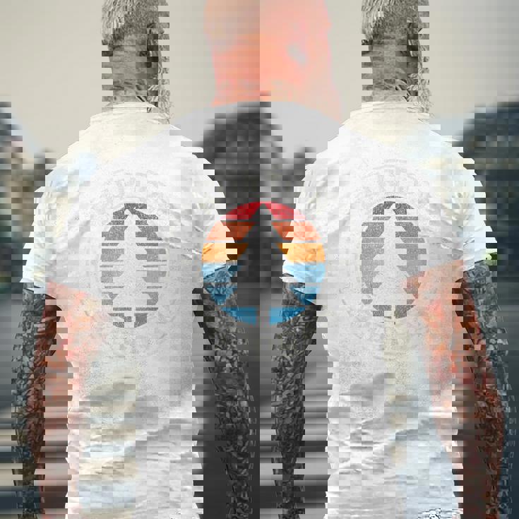 Burton Michigan Mi ヴィンテージ グラフィック レトロ 70S メンズTシャツ バックプリント 高齢者への贈り物