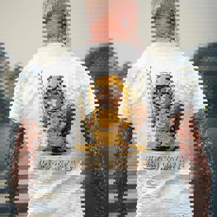 Bóbr Kurwa サムライ 日本人 ボーバー クルワ ポーランド語 ミーム ボブル メンズTシャツ バックプリント 高齢者への贈り物