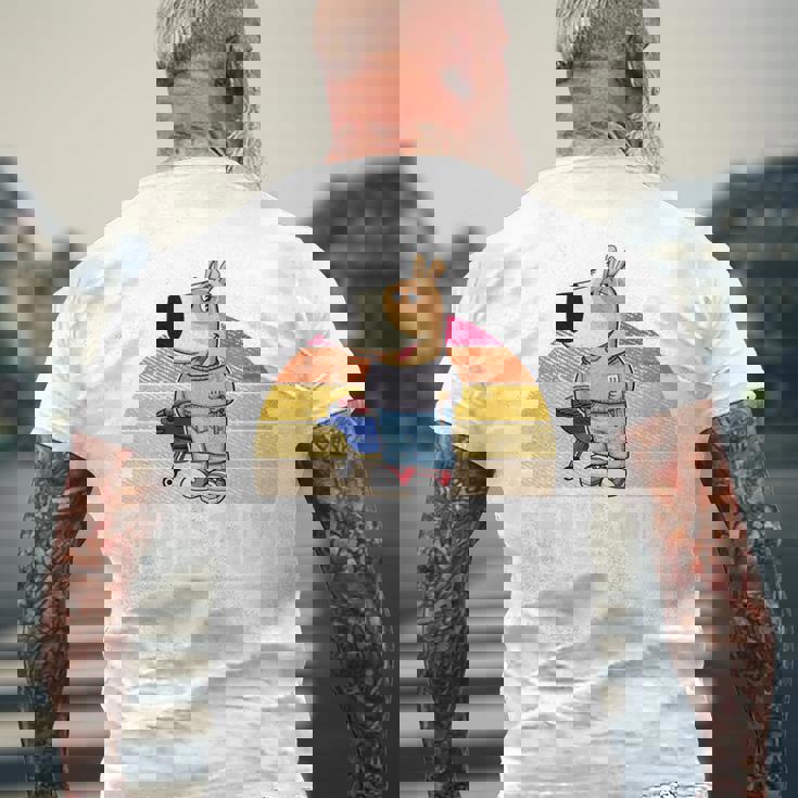 Chill Guy Meme Grill Guy Bratwurst グリル シェフグリル 長袖tシャツ メンズTシャツ バックプリント 高齢者への贈り物