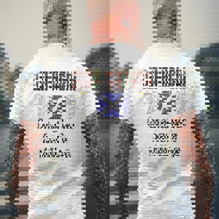 Clan Buchan Tartancottish Family Namecotland Pride メンズTシャツ バックプリント 高齢者への贈り物