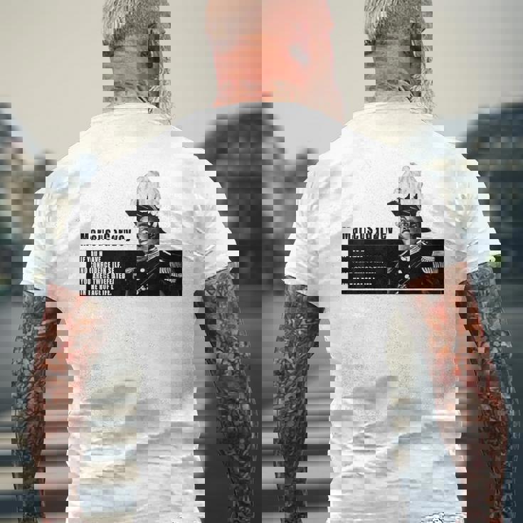 Confidence Inelf マーカス・ガーベイの名言 メンズTシャツ バックプリント 高齢者への贈り物