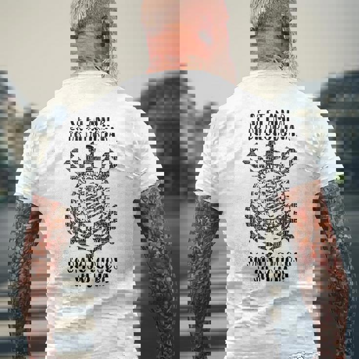 Corinthiansomos Loucos ホワイト メンズTシャツ バックプリント 高齢者への贈り物