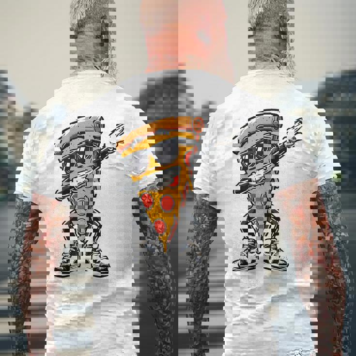 Dabbing Pizza スライス ダンス ピザ 幼児 男の子 ダンス 食通 メンズTシャツ バックプリント 高齢者への贈り物