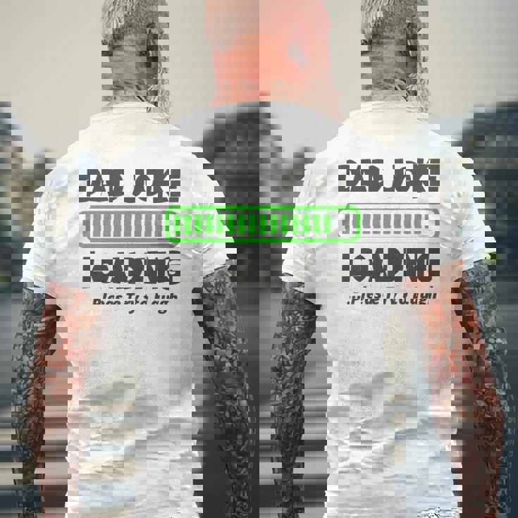 Dad Joke Loading Please Try To Laugh 面白い父の日 長袖tシャツ メンズTシャツ バックプリント 高齢者への贈り物