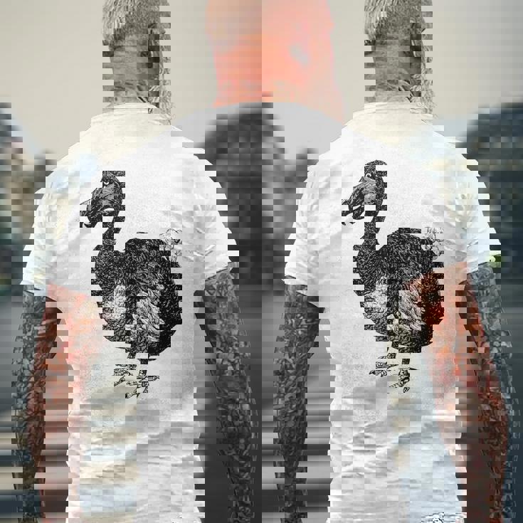 Dodo Bird 鳥類学 鳥 メンズTシャツ バックプリント 高齢者への贈り物