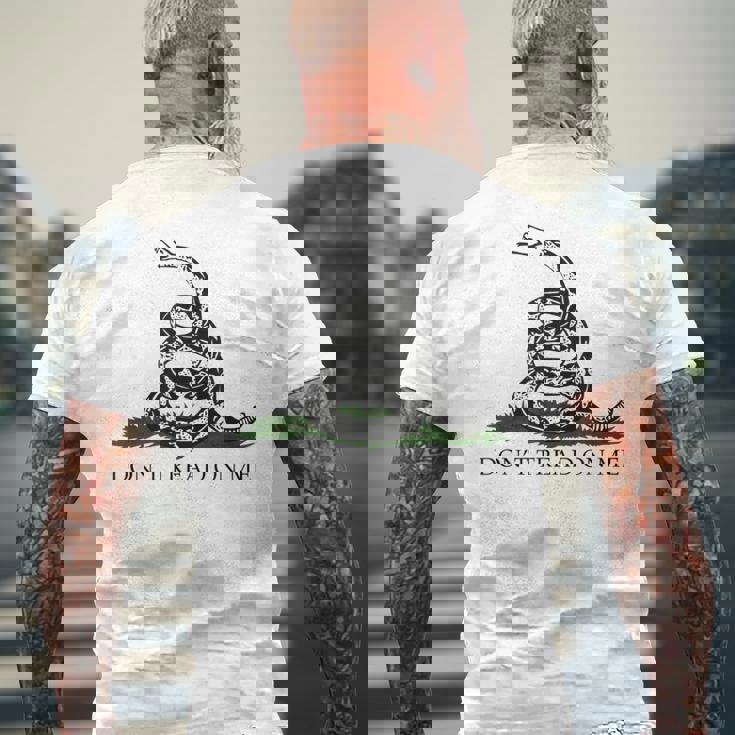 Don't' Tread On Me シャツ メンズ ガズデンフラッグ ブラック スネーク メンズTシャツ バックプリント 高齢者への贈り物