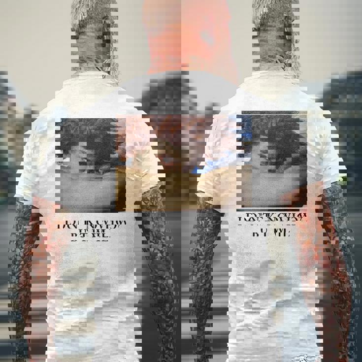 I Don't Know How But I Will – 堕天使 メンズTシャツ バックプリント 高齢者への贈り物