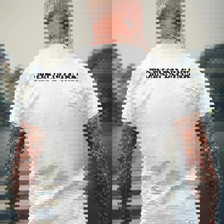 Drink Your Milk MilkDad Drink Your Milk メンズTシャツ バックプリント 高齢者への贈り物