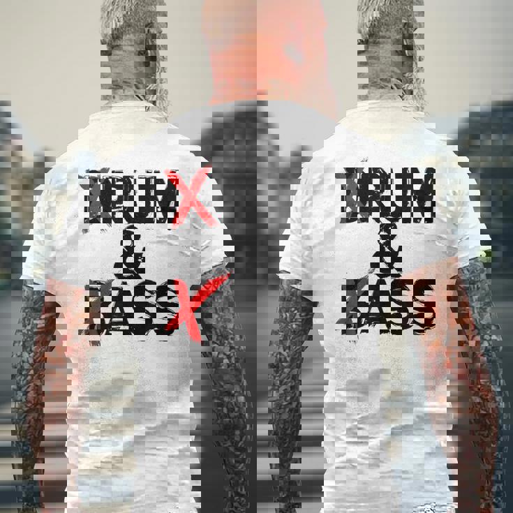 Drum And Bass Rum & Ass メンズTシャツ バックプリント 高齢者への贈り物