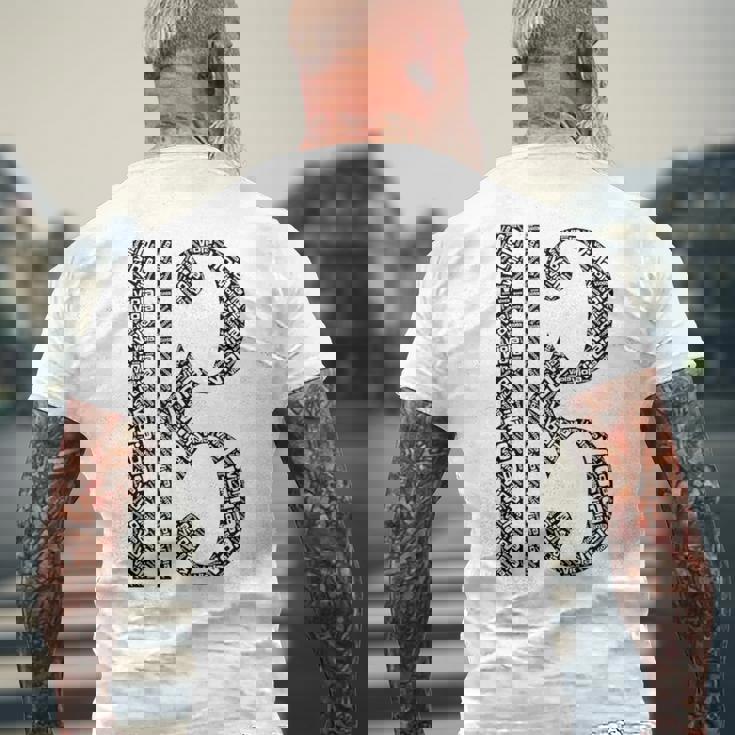 English Music ヴィオラ アルトクレフ ヴィオラ メンズTシャツ バックプリント 高齢者への贈り物