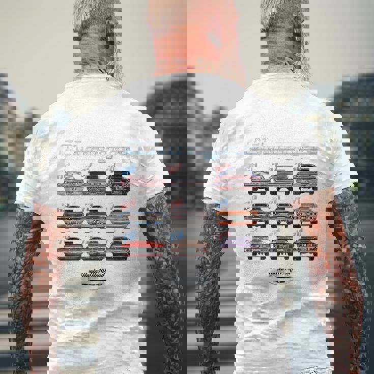 Evolution Charger スーパービー ホットロッド マッスルカー マグナム ウェッジ メンズTシャツ バックプリント 高齢者への贈り物