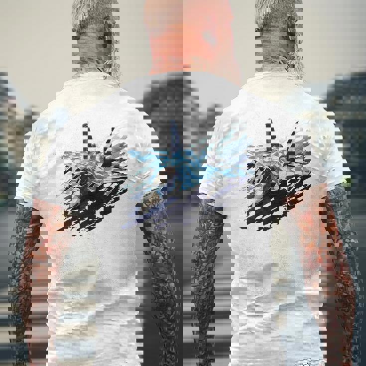 F-15 ストライク イーグル ミリタリー 戦闘機 ジェット キッズ 幼児 男の子 男性 メンズTシャツ バックプリント 高齢者への贈り物