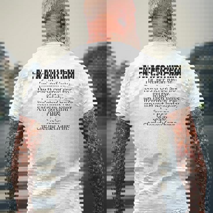 Fan Factor Phenom Draws The Crowd's Favor Effortlessly メンズTシャツ バックプリント 高齢者への贈り物