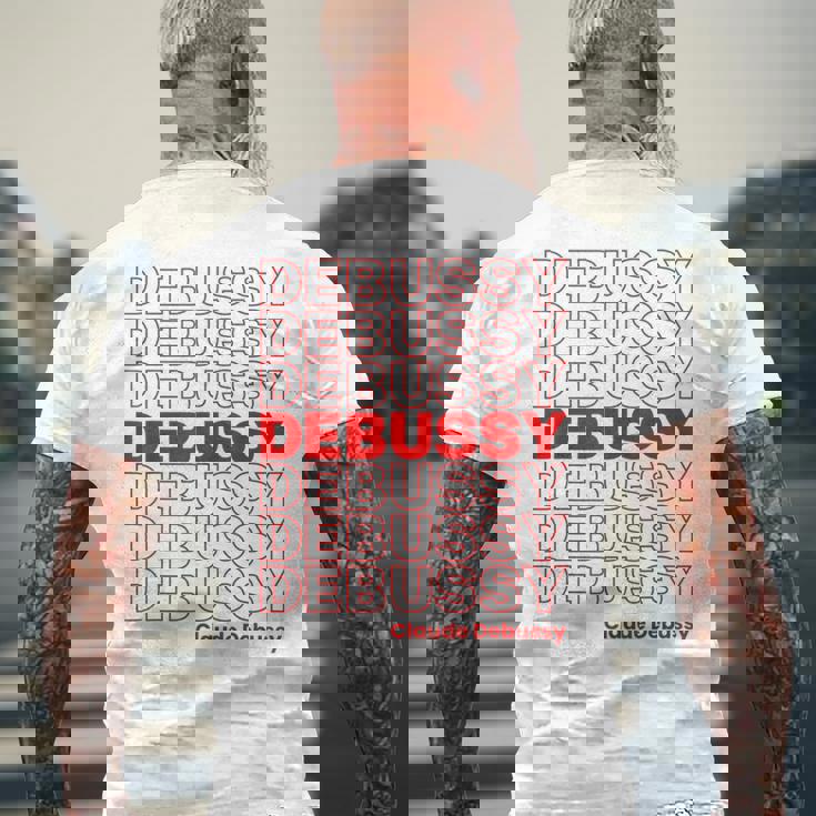 クロード ドビュッシー クラシック音楽作曲家 Thank You Meme メンズTシャツ バックプリント 高齢者への贈り物