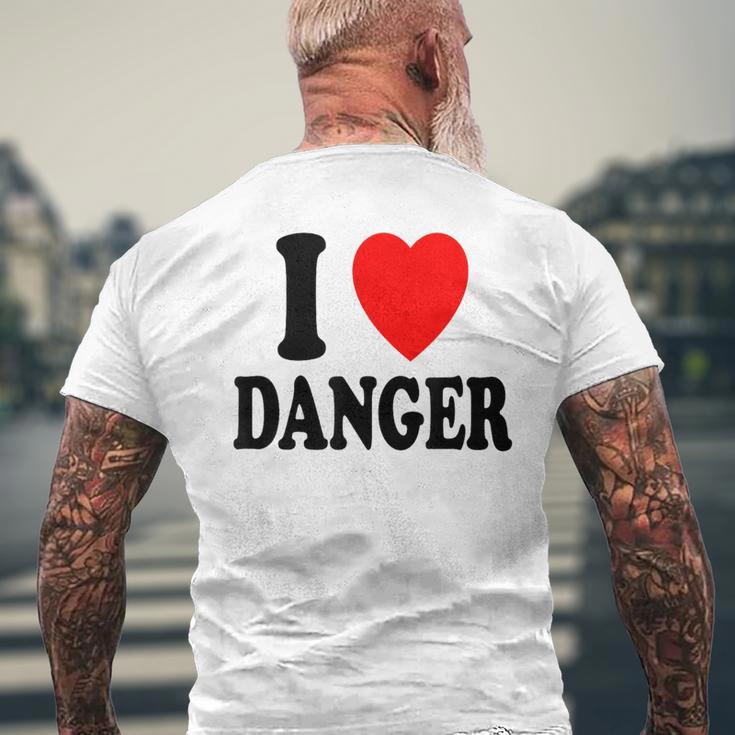 I Heart Love Danger Adrénaline Risk Taker Extreme T-shirt imprimé au dos Cadeaux pour les vieillards