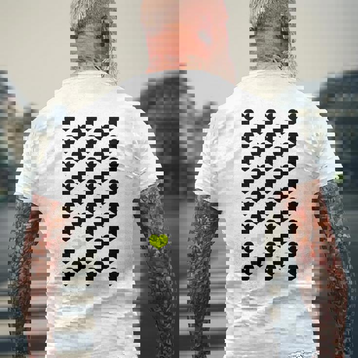 Heart Yellow 長袖tシャツ メンズTシャツ バックプリント 高齢者への贈り物