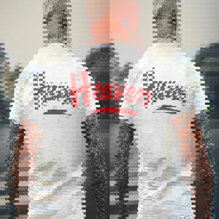 Heaven ビンテージスタイル メンズTシャツ バックプリント 高齢者への贈り物