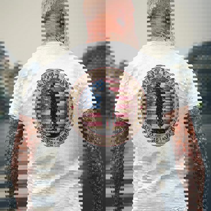 Honor Remember Memorial Day ヴィンテージポピーフラワー 愛国的 長袖tシャツ メンズTシャツ バックプリント 高齢者への贈り物