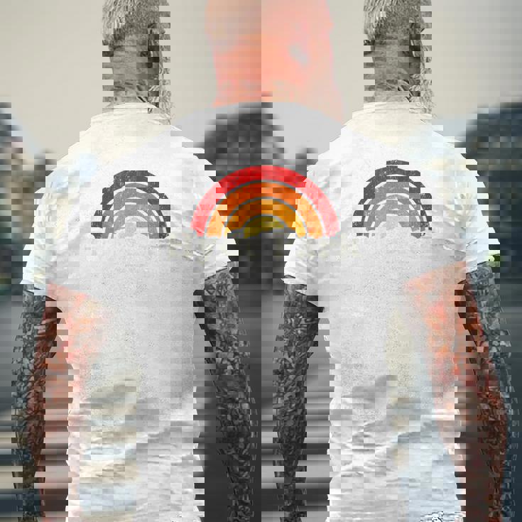 Hyde Park New York Ny ヴィンテージ 70年代 レトロレインボーデザイン メンズTシャツ バックプリント 高齢者への贈り物