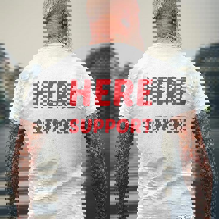 I'm Just Here For Moralupport 友情を高める 長袖tシャツ メンズTシャツ バックプリント 高齢者への贈り物