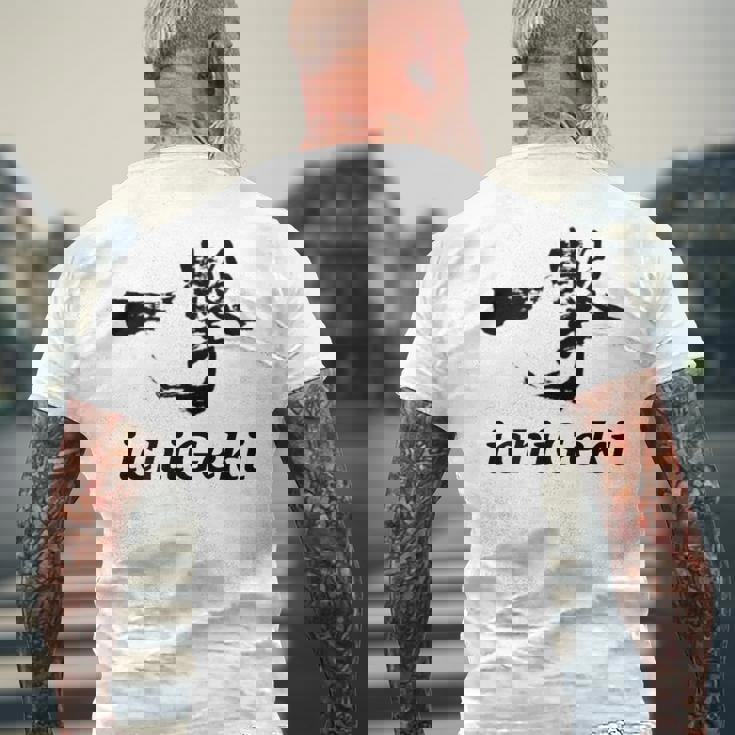 Ichigeki Kyokushinhinkyokushin Kyokushin-Kan Training メンズTシャツ バックプリント 高齢者への贈り物