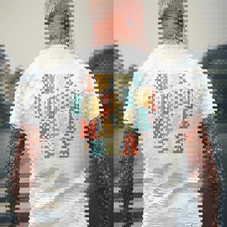 In My Homesschool ママ時代 おかしな新学期 ママ先生 長袖tシャツ メンズTシャツ バックプリント 高齢者への贈り物