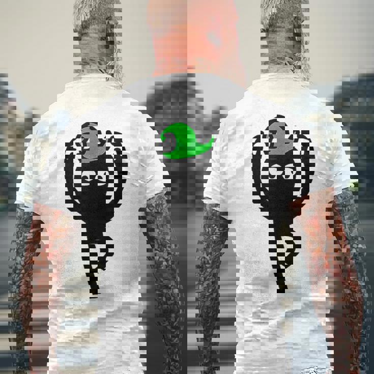 Inscryption ダンシング魔法使いホラーカードゲーム ハロウィン 怖い メンズTシャツ バックプリント 高齢者への贈り物