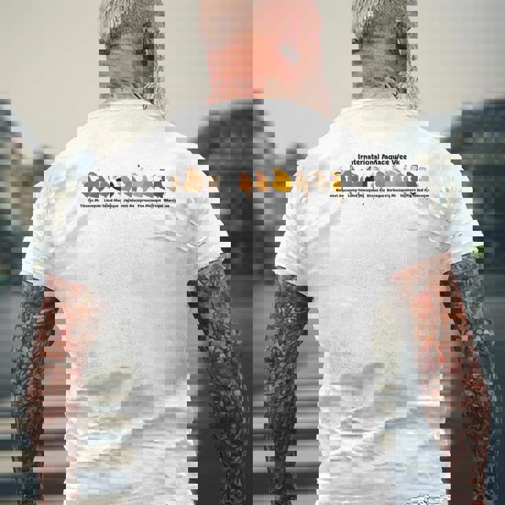 International Macaque Week 2024Er1 メンズTシャツ バックプリント 高齢者への贈り物