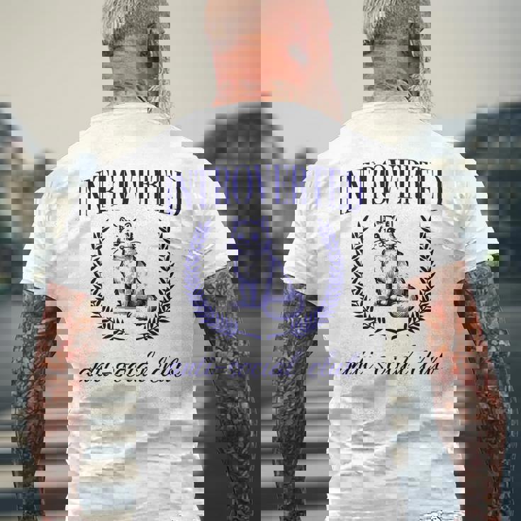 Introverted Antiocial Club 長袖tシャツ メンズTシャツ バックプリント 高齢者への贈り物