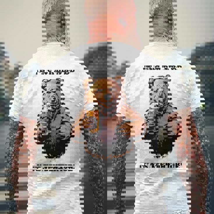 It's Not A Dad Bod、ビールで最高の人生を生きる父熊 長袖tシャツ メンズTシャツ バックプリント 高齢者への贈り物