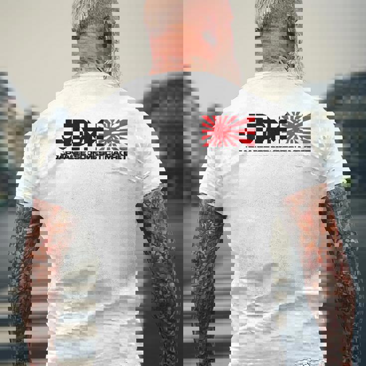 Jdmライジングサン メンズTシャツ バックプリント 高齢者への贈り物