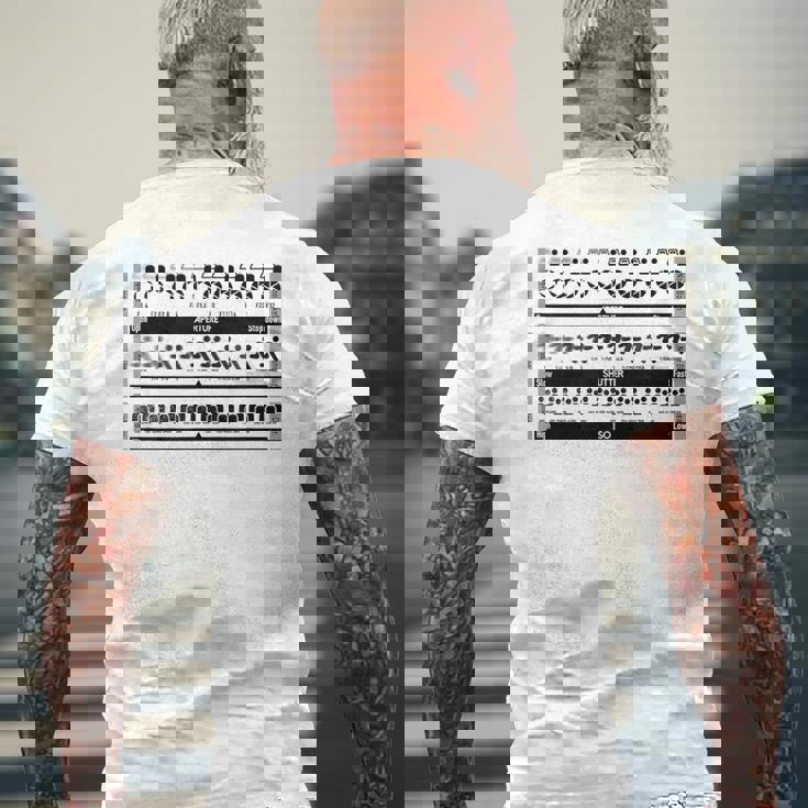 Kenko 写真用語シリーズ 「絞り・シャッタースピード・Iso感度」［ 前面デザイン］ メンズTシャツ バックプリント 高齢者への贈り物