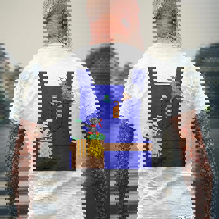 Last Minute Cleaner ハロウィンワーカーズグループコスチューム メンズTシャツ バックプリント 高齢者への贈り物