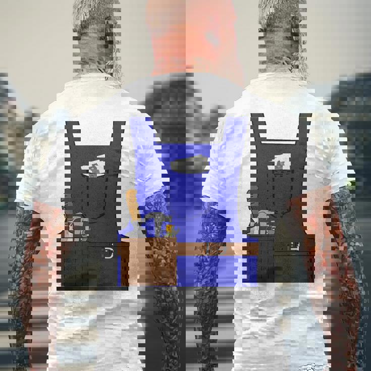 Last Minute Mason ハロウィン 労働者 グループ コスチューム 長袖tシャツ メンズTシャツ バックプリント 高齢者への贈り物