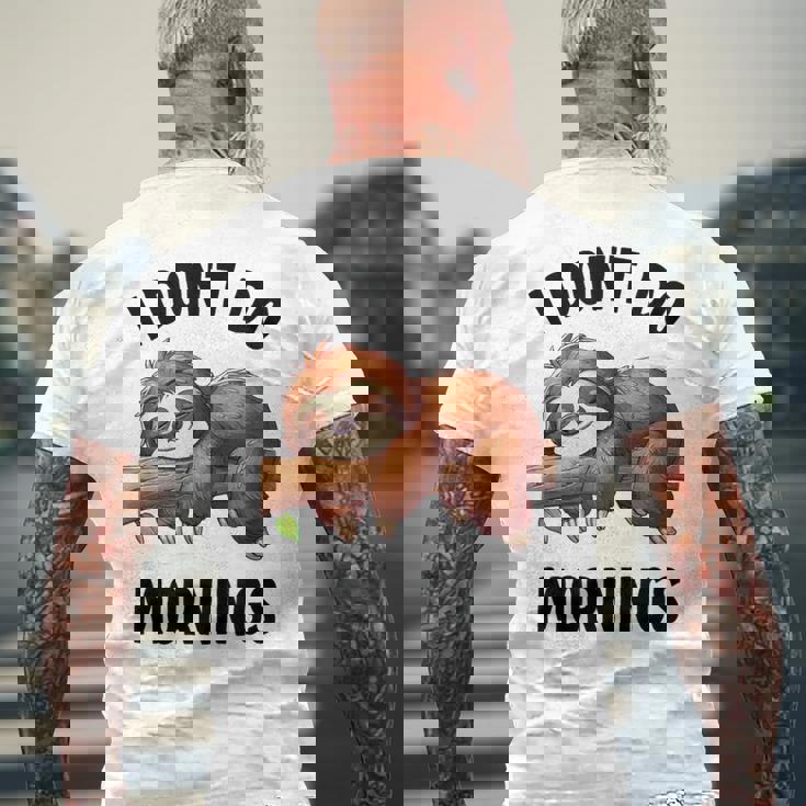 Lazy Nappingloth 怠惰な昼寝ナマケモノ メンズTシャツ バックプリント 高齢者への贈り物