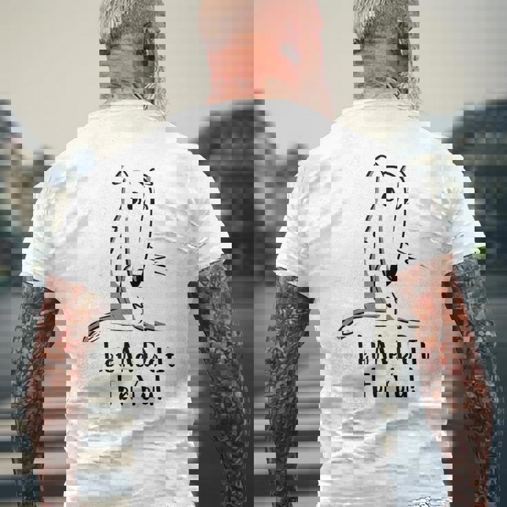 Let Me Do It For You Meme ロングノーズドッグ ボルゾイ ファニードッグ メンズTシャツ バックプリント 高齢者への贈り物