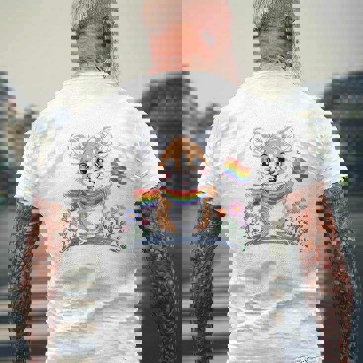 Lgbtプライドマンスピカlgbtqia 長袖tシャツ メンズTシャツ バックプリント 高齢者への贈り物