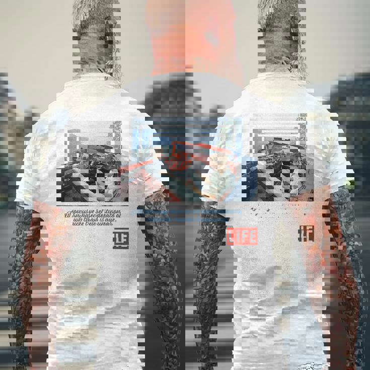 Life Picture Collection トラベル（５） ドライブ ／ 風景 メンズTシャツ バックプリント 高齢者への贈り物