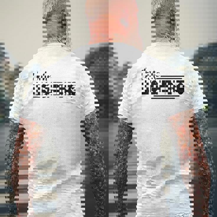 The Lightning The Thunder 面白いカップルマッチング メンズTシャツ バックプリント 高齢者への贈り物