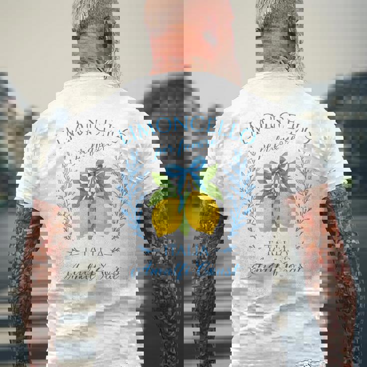 Limoncello Per Favore レモン 夏 イタリア メンズTシャツ バックプリント 高齢者への贈り物