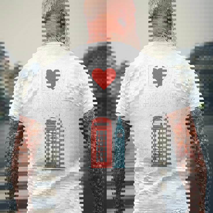 I Love Englandの象徴的なランドマークデザイン。 長袖tシャツ メンズTシャツ バックプリント 高齢者への贈り物