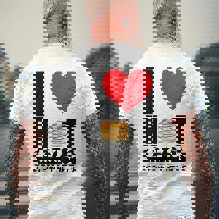 I Love Heart ホットケーキ パンケーキ Flapjacks Can Not Lie Foodie メンズTシャツ バックプリント 高齢者への贈り物