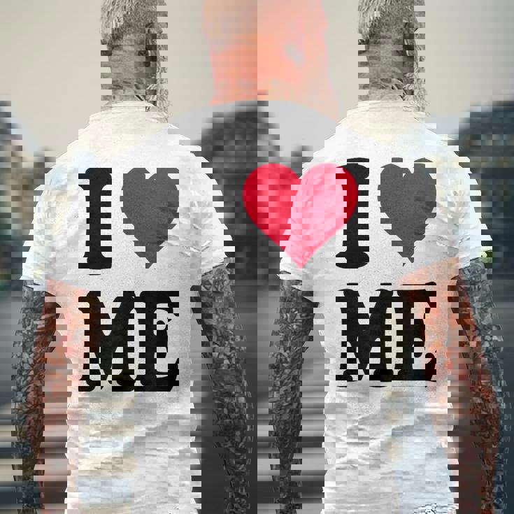 I Love Me メンズTシャツ バックプリント 高齢者への贈り物