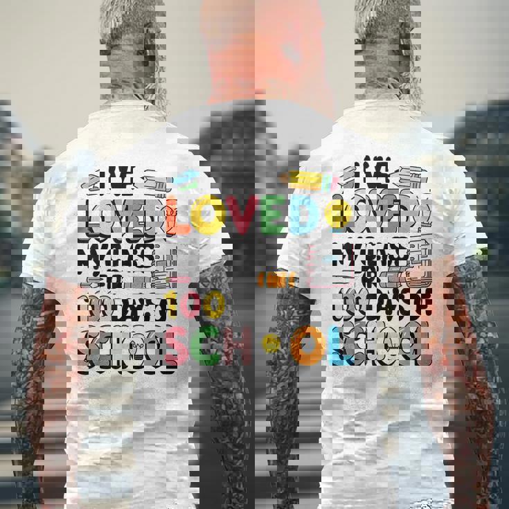I Love Love My Class For 100 Days Ofchool 100Th メンズTシャツ バックプリント 高齢者への贈り物
