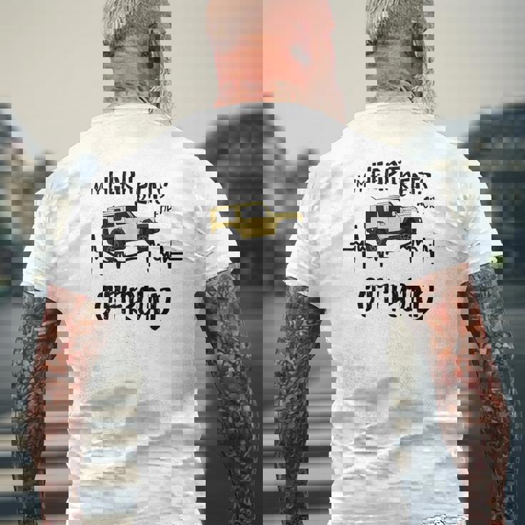 My Heart Beats For オフロード 4X4 Jb74 Gj 4Wd ファンアイボリー メンズTシャツ バックプリント 高齢者への贈り物