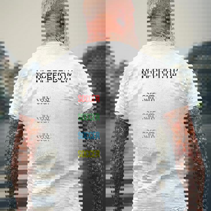My Perfect Day、サッカー 長袖tシャツ メンズTシャツ バックプリント 高齢者への贈り物