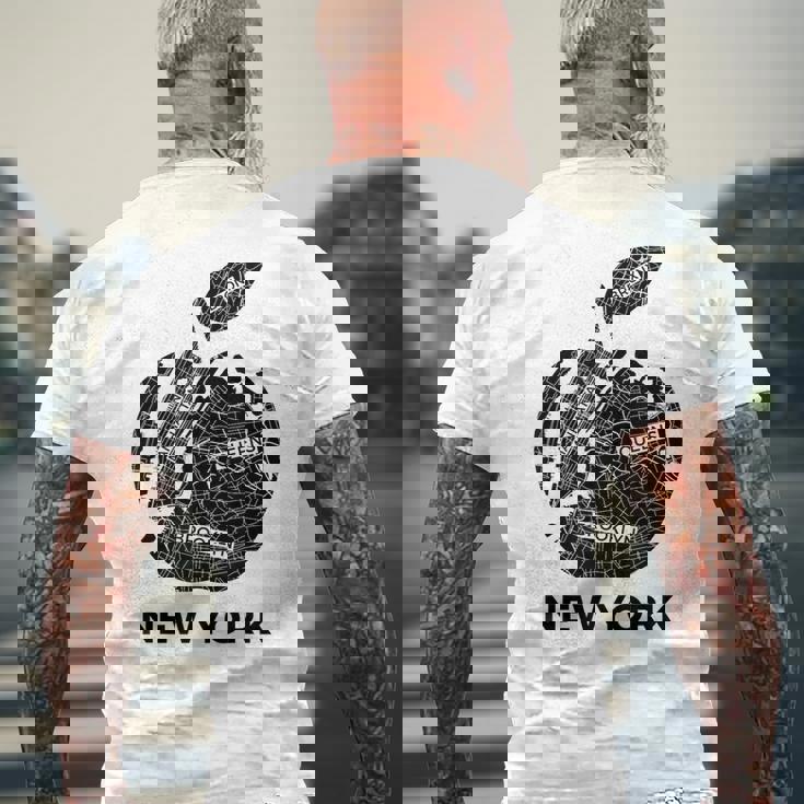 New York City The Big Apple Graphic New York City メンズTシャツ バックプリント 高齢者への贈り物