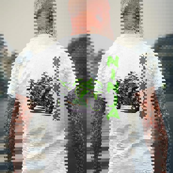 Ninjaオートバイスポーツバイク 長袖tシャツ メンズTシャツ バックプリント 高齢者への贈り物